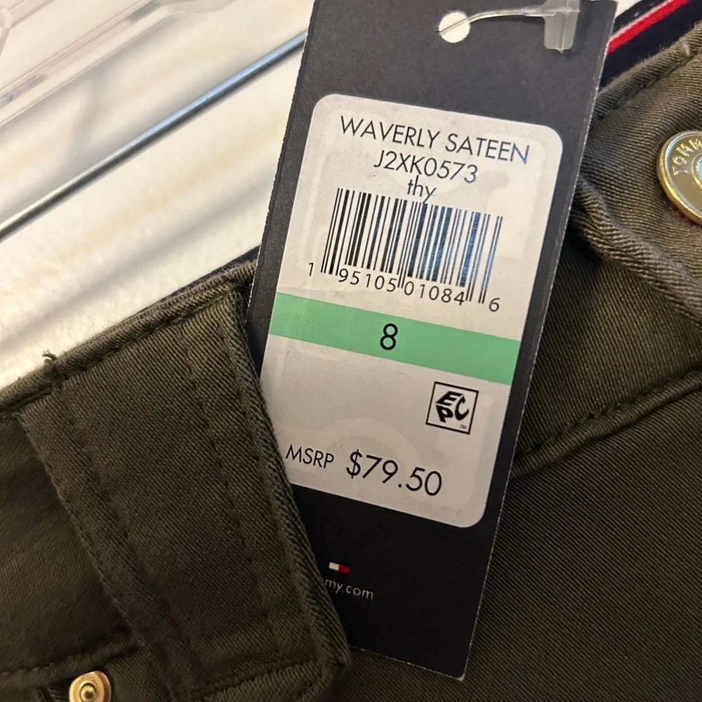 Tommy Hilfiger Women’s Waverly sateen pants size 8 NWT - Picture 4 of 6